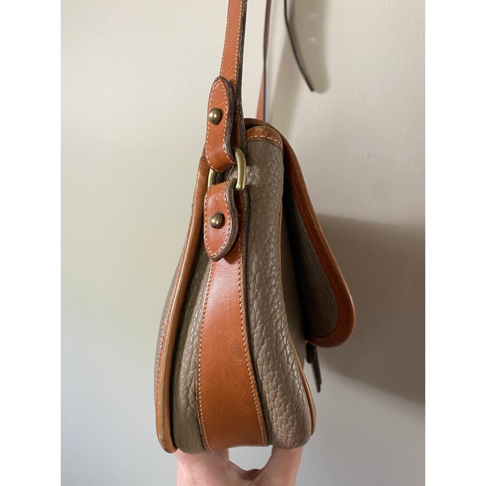 80s Essex all weather leather equestrian Dooney and Bourke crossbody bag - Picture 5 of 13